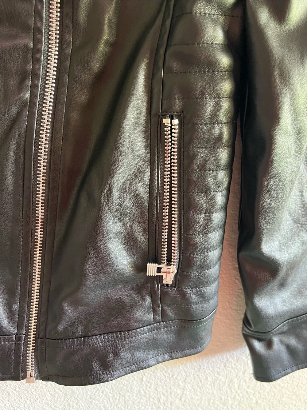 art class Black Quilted Faux Leather Moto Jacket